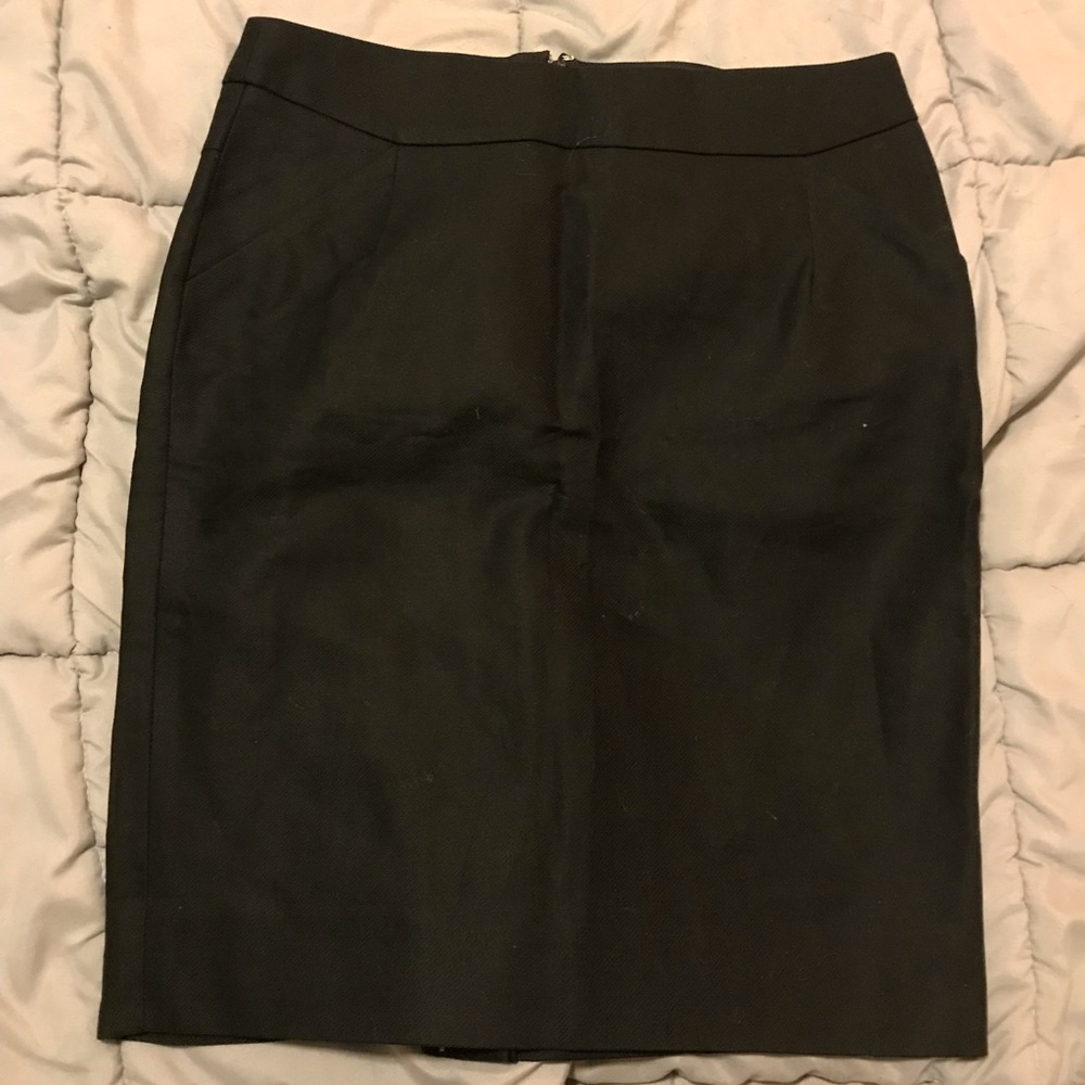 J. Crew Black Pencil Skirt